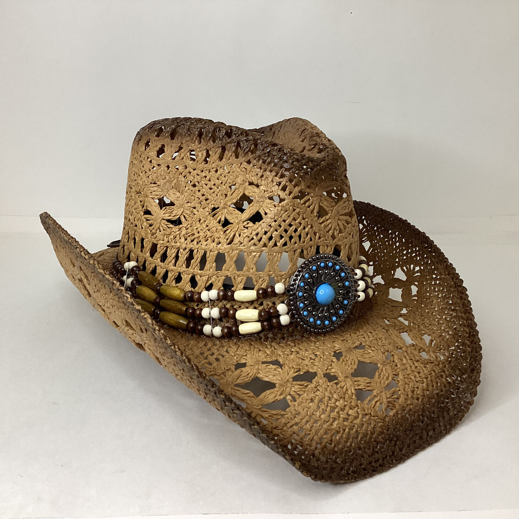 Modestone Straw Hat with Adjustable Sweat Band