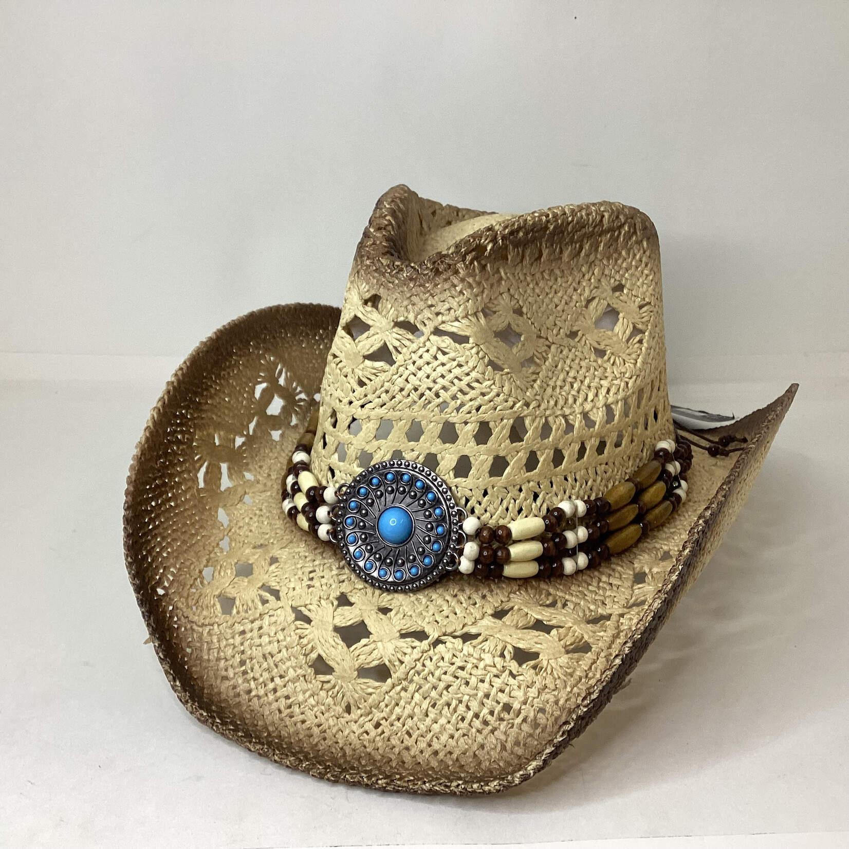 Modestone Straw Hat with Adjustable Sweat Band
