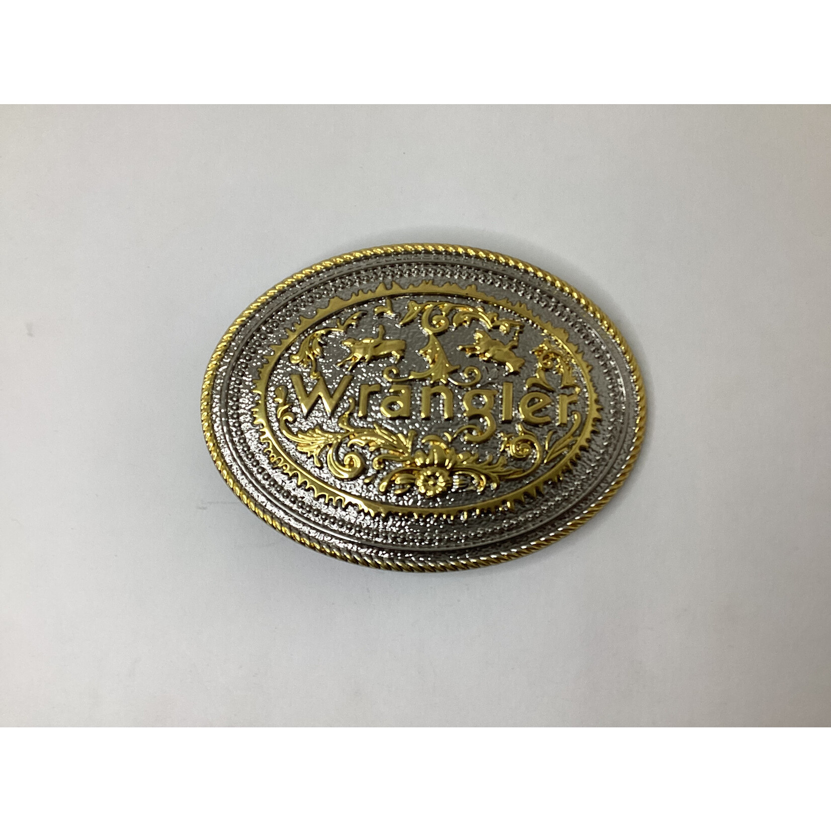 Modestone Wrangler Belt Buckle - Gold & Silver