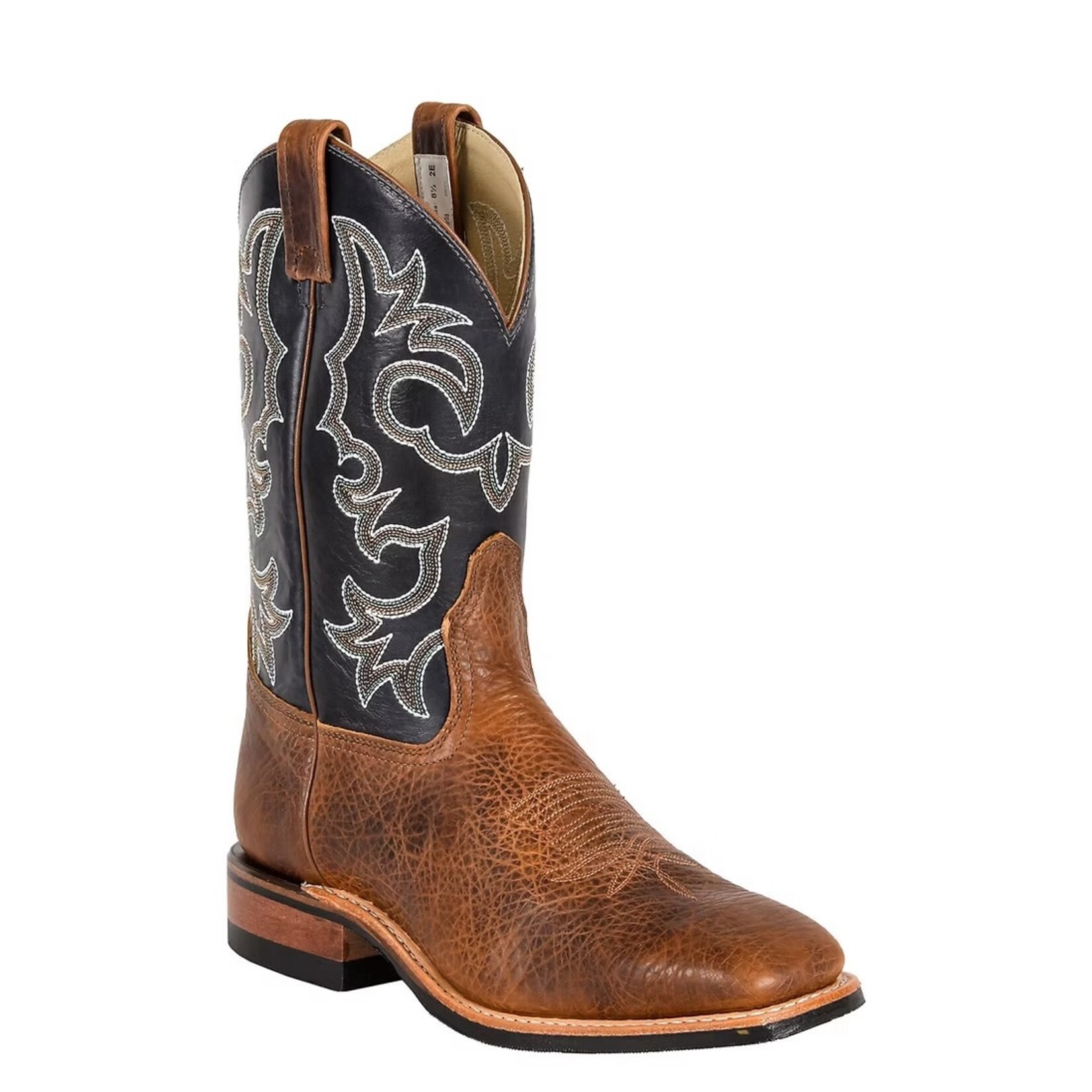 Canada West Boots 8617 Mens Brahma Roper Fine Rib Sole Tan Bison