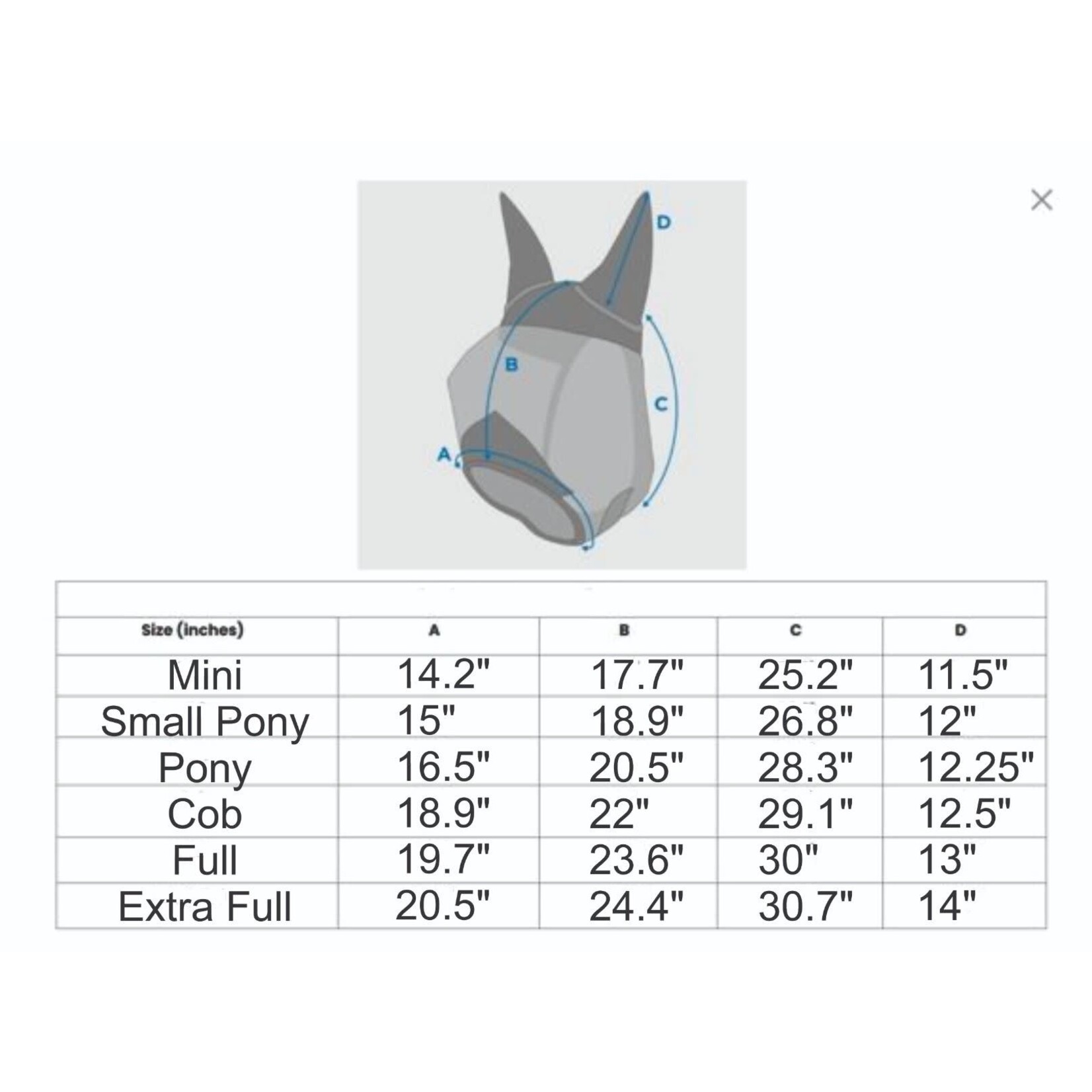 Canadian Horsewear Lycra Fly Mask For Mules/Donkeys - Purple, Medium