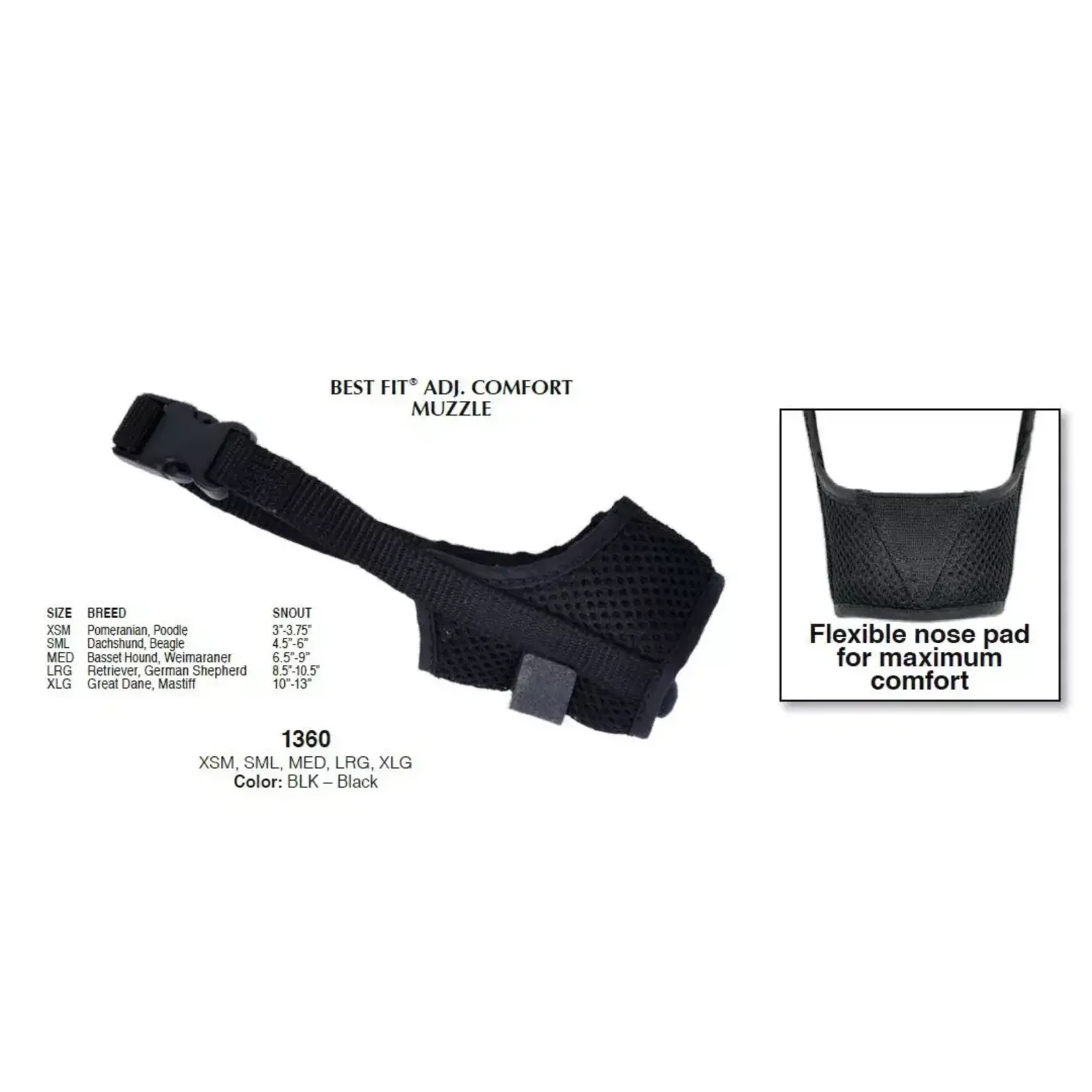 Coastal Best Fit Adjustable Muzzle