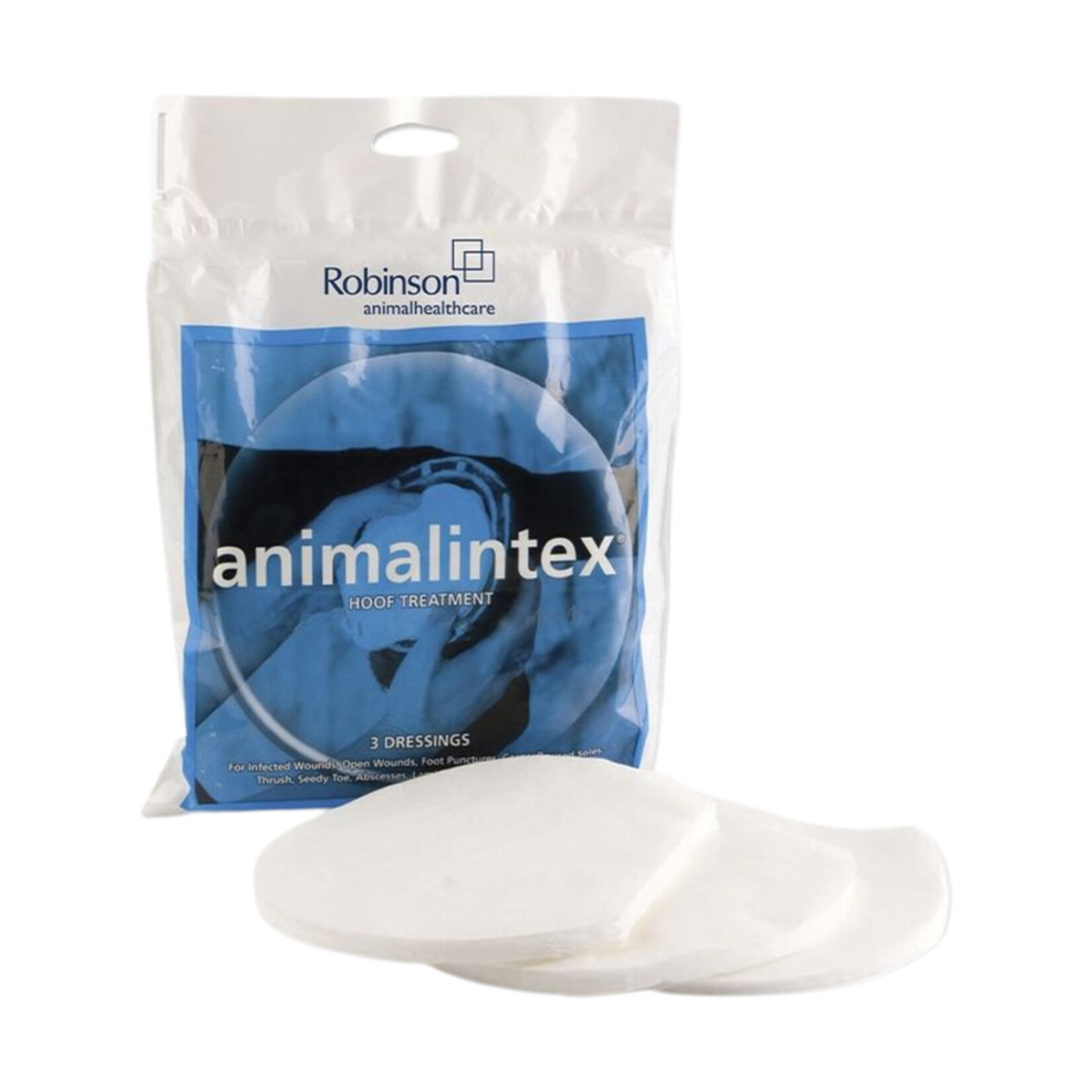 Robinson Animal Healthcare Robinson Animalintex Hoof Shaped Poultice Dressing - 3 Pack
