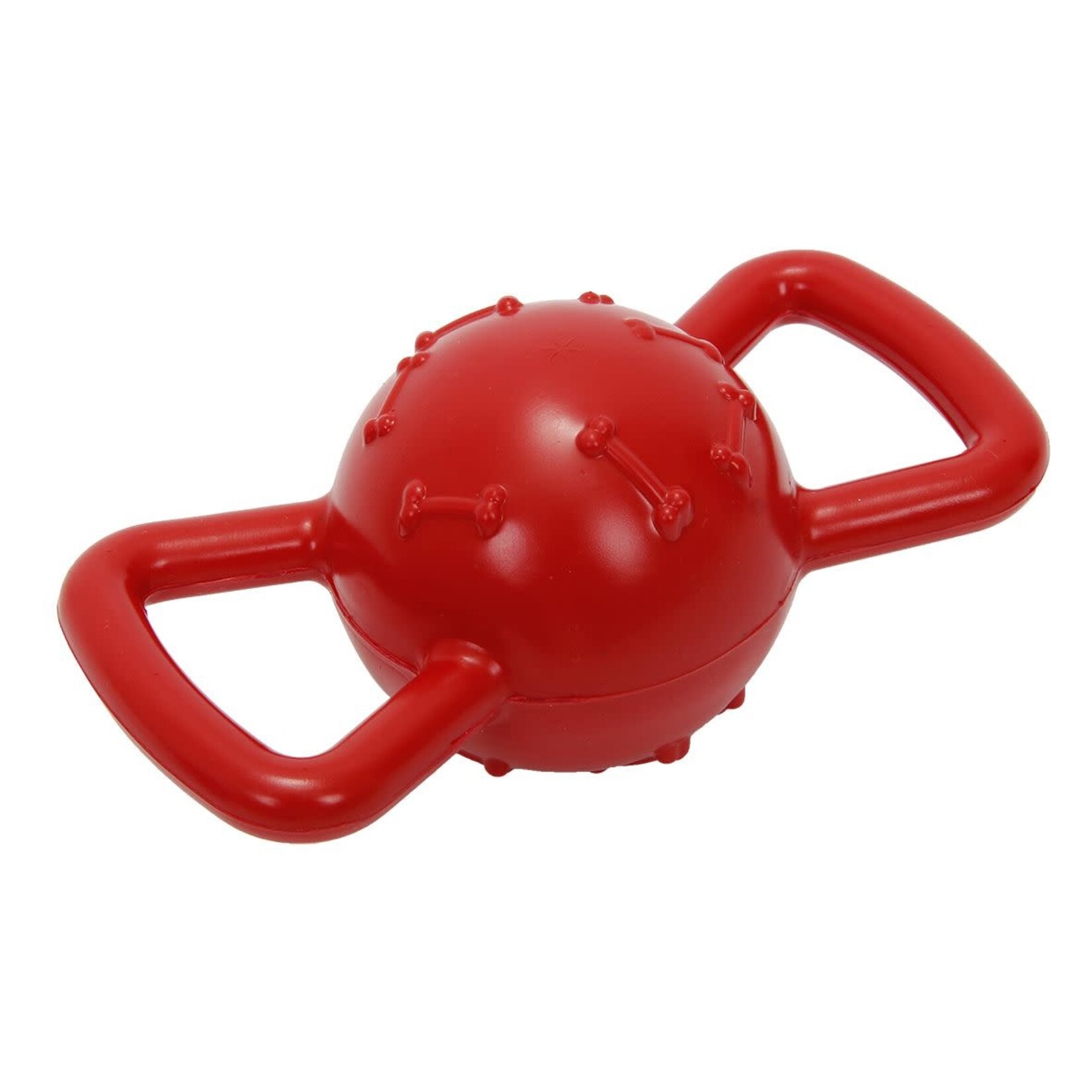 BUD'z Bud'z Rubber Ball With Handles - 3.5", Red