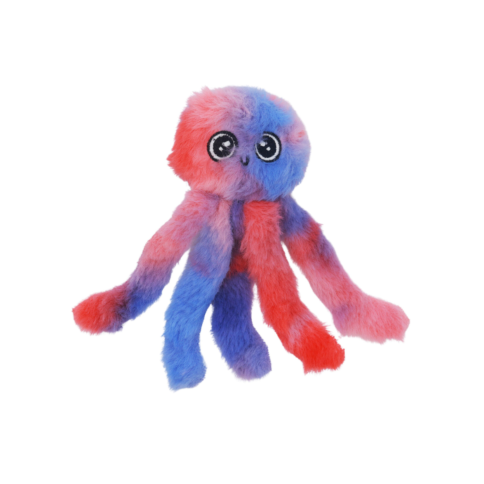 BUD'z Bud'z Fabric Octopus Catnip Filled Cat Toy - 5", Blue & Red