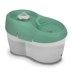 Dog H2O & Cat H2O Tornado Drinking Fountain For Cats - 2 Litres, Sage Green & White