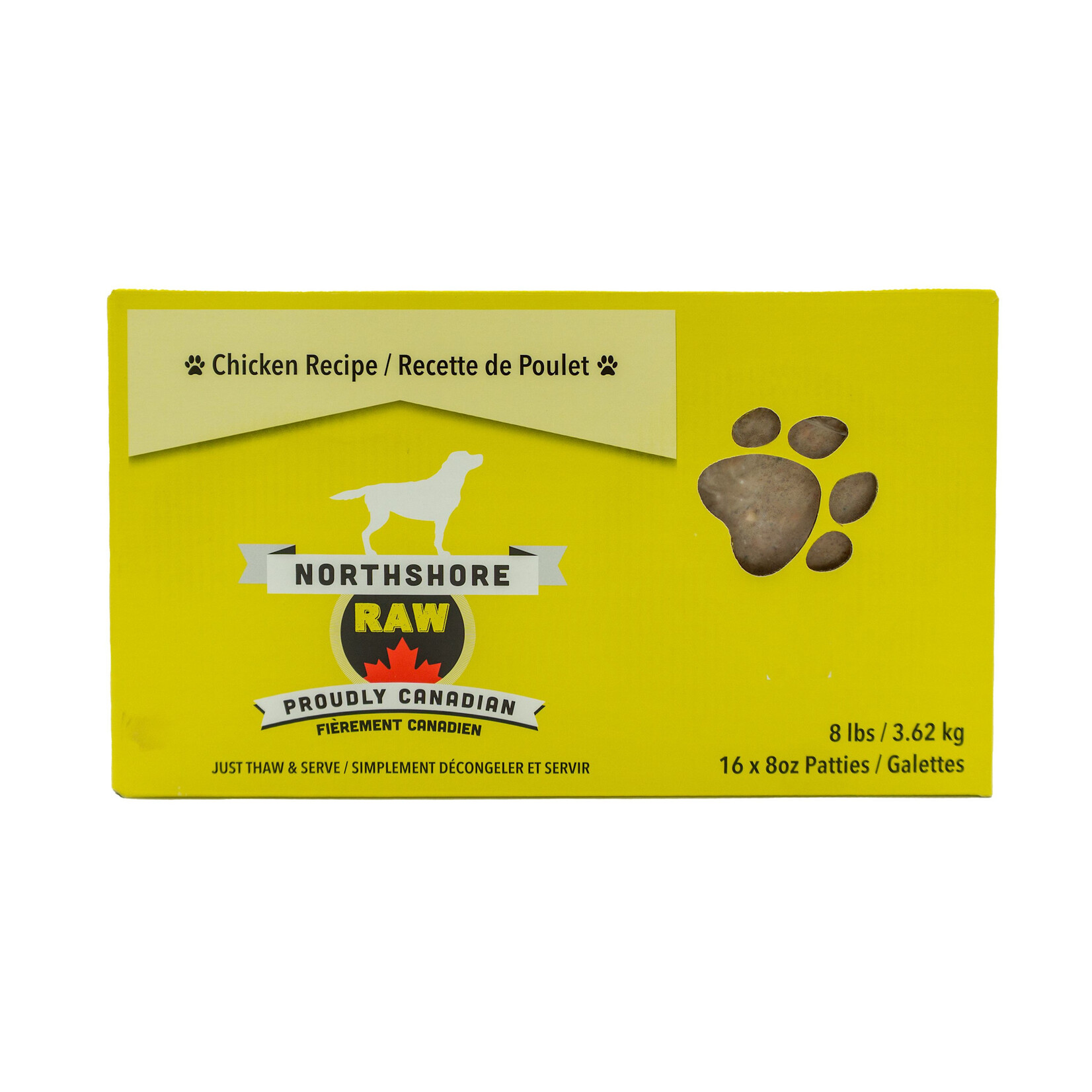 Northshore NS Frozen Raw Dog Food Patties