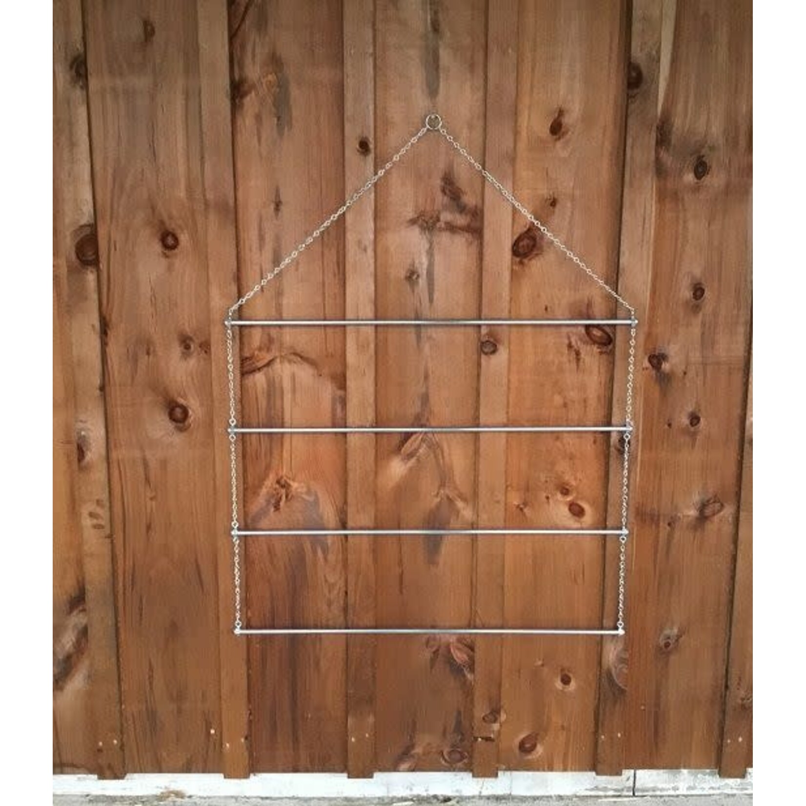 Ger-Ryan Muti-Tier Metal Hanging Blanket Rack With Chains - 36" Wide, 4 Bars