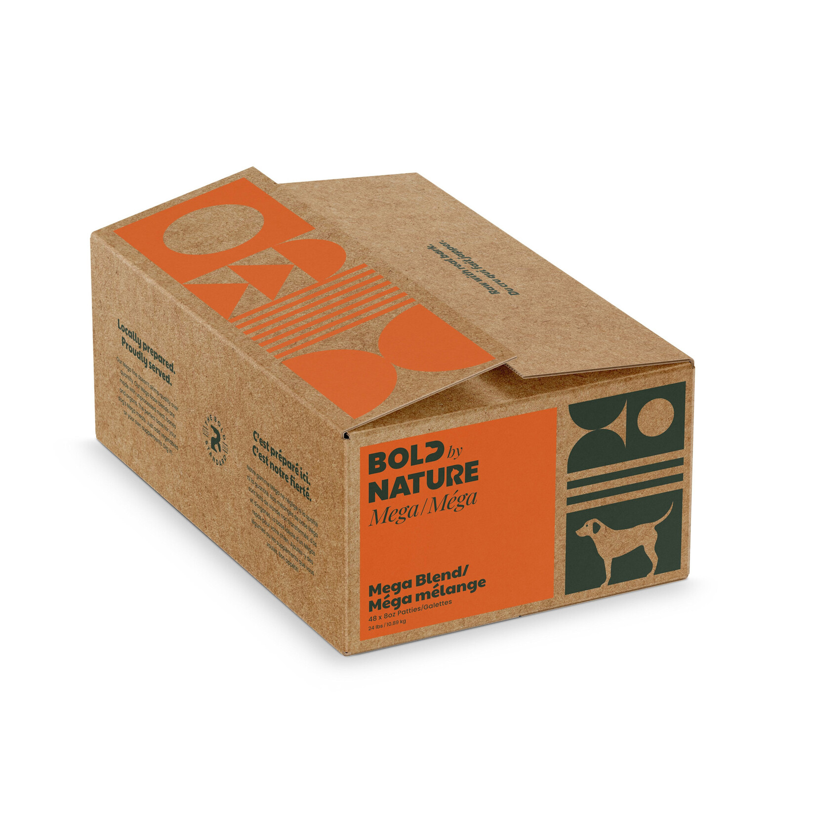 Bold By Nature Mega Frozen Raw Dog Food Patties