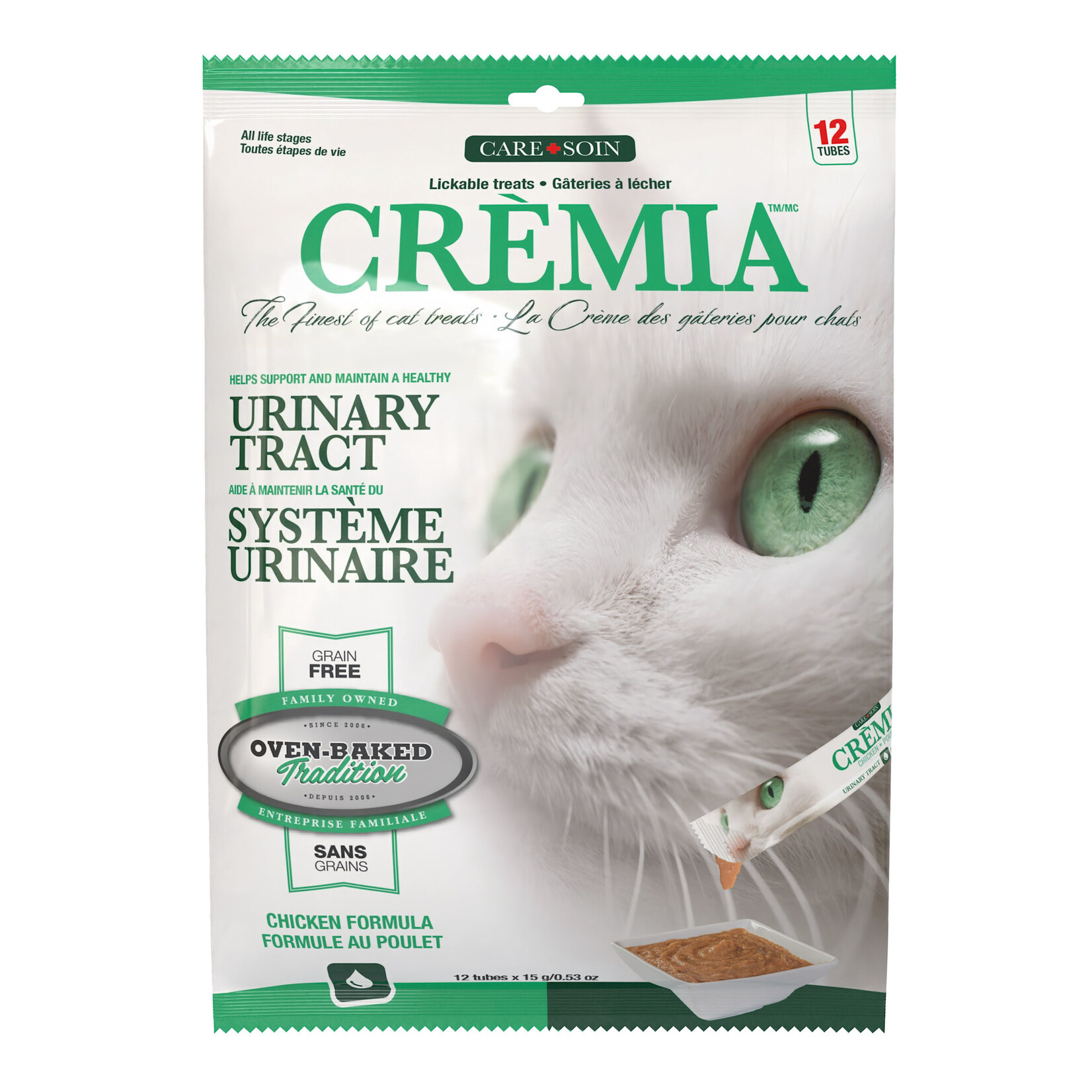 Oven-Baked Tradition OBT Care Line Cremia Lickable Grain Free Treats For Cats