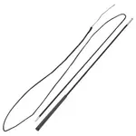 Canadian Saddlery 2 Piece Lung Whip - Black, 81" (6.75') Stick