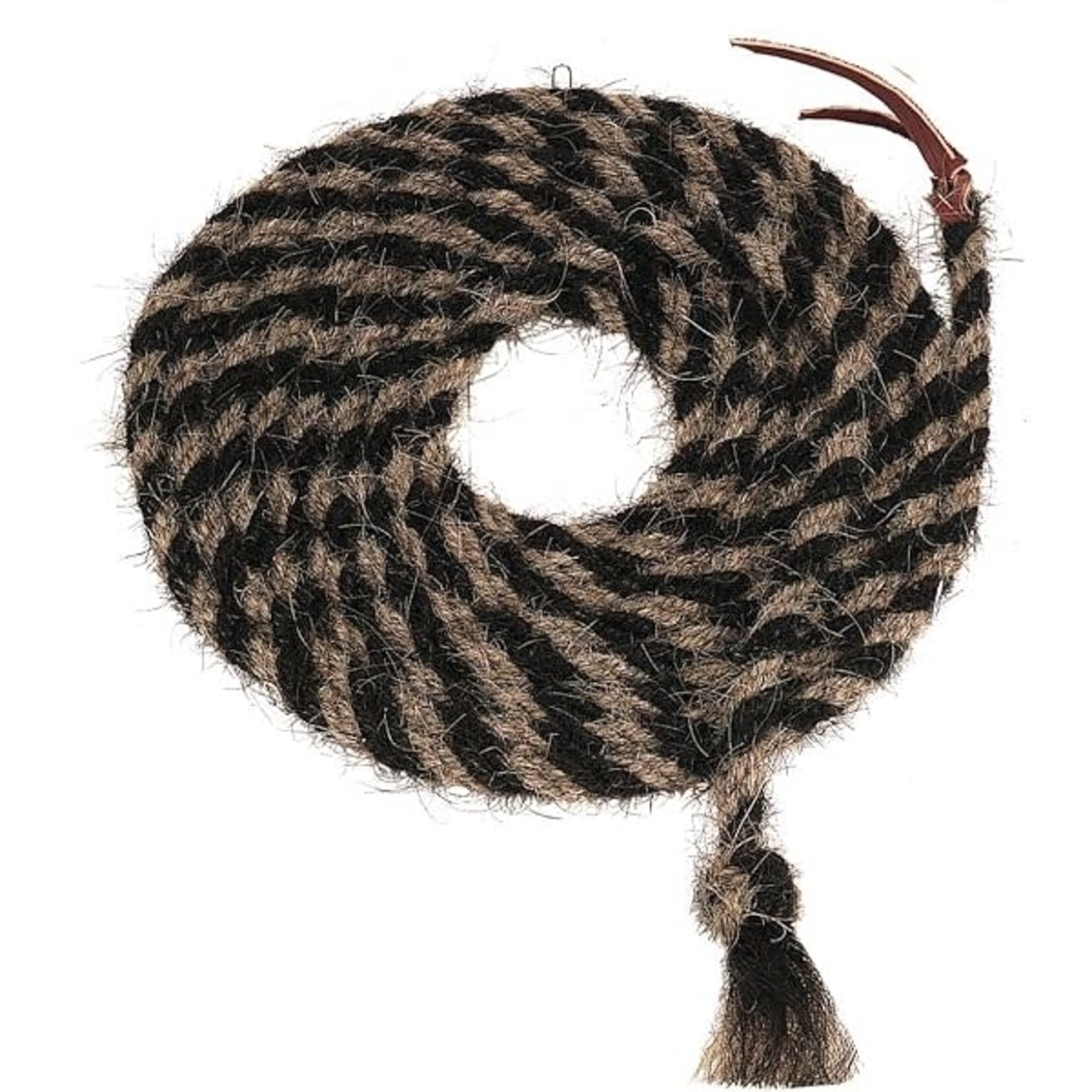 Griffith Saddlery Mecate Reins - Black & Brown, 22' Length