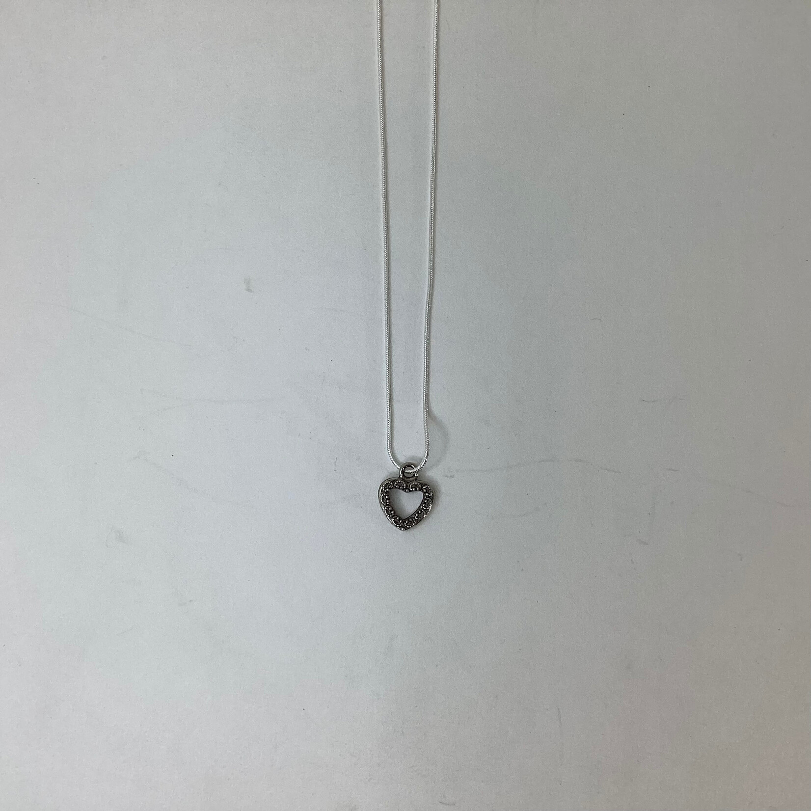 Positive Process Jewelry Silver Heart Necklace