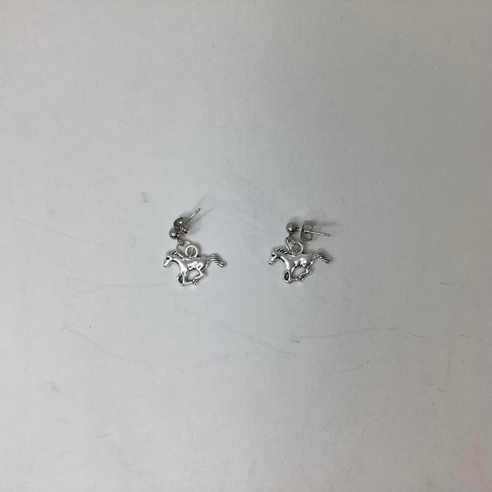 Positive Process Jewelry Silver Horse Earrings