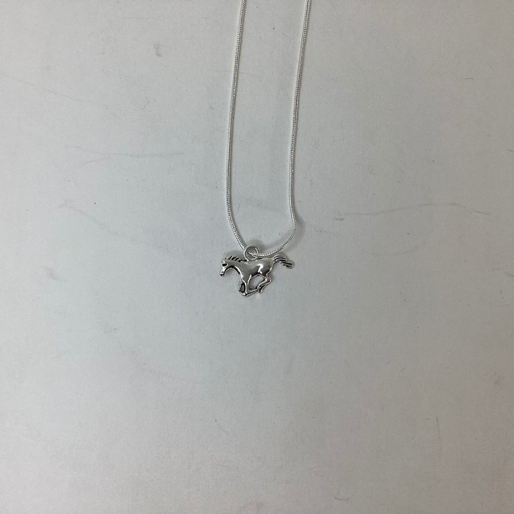 Positive Process Jewelry Silver Horse Necklace