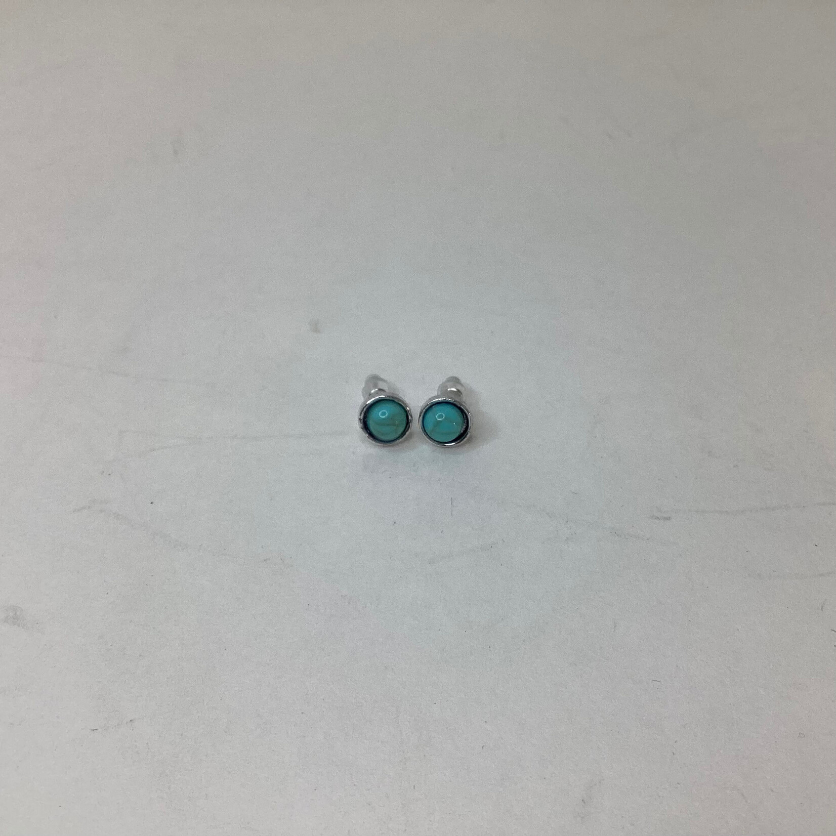 Positive Process Jewelry Turquoise Bead Stud Earrings