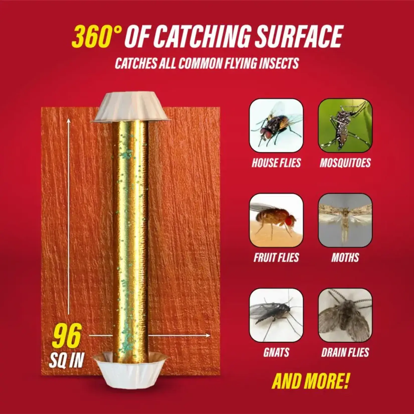 Catchmaster Gold Stick Fly Trap with Bait