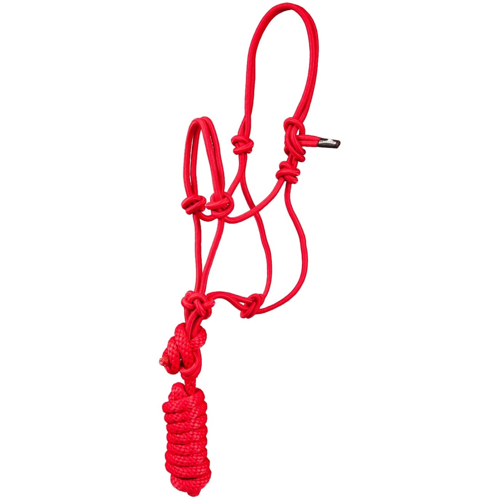 Mustang Economy Rope Halter with Lead - Pony/Miniature, Black