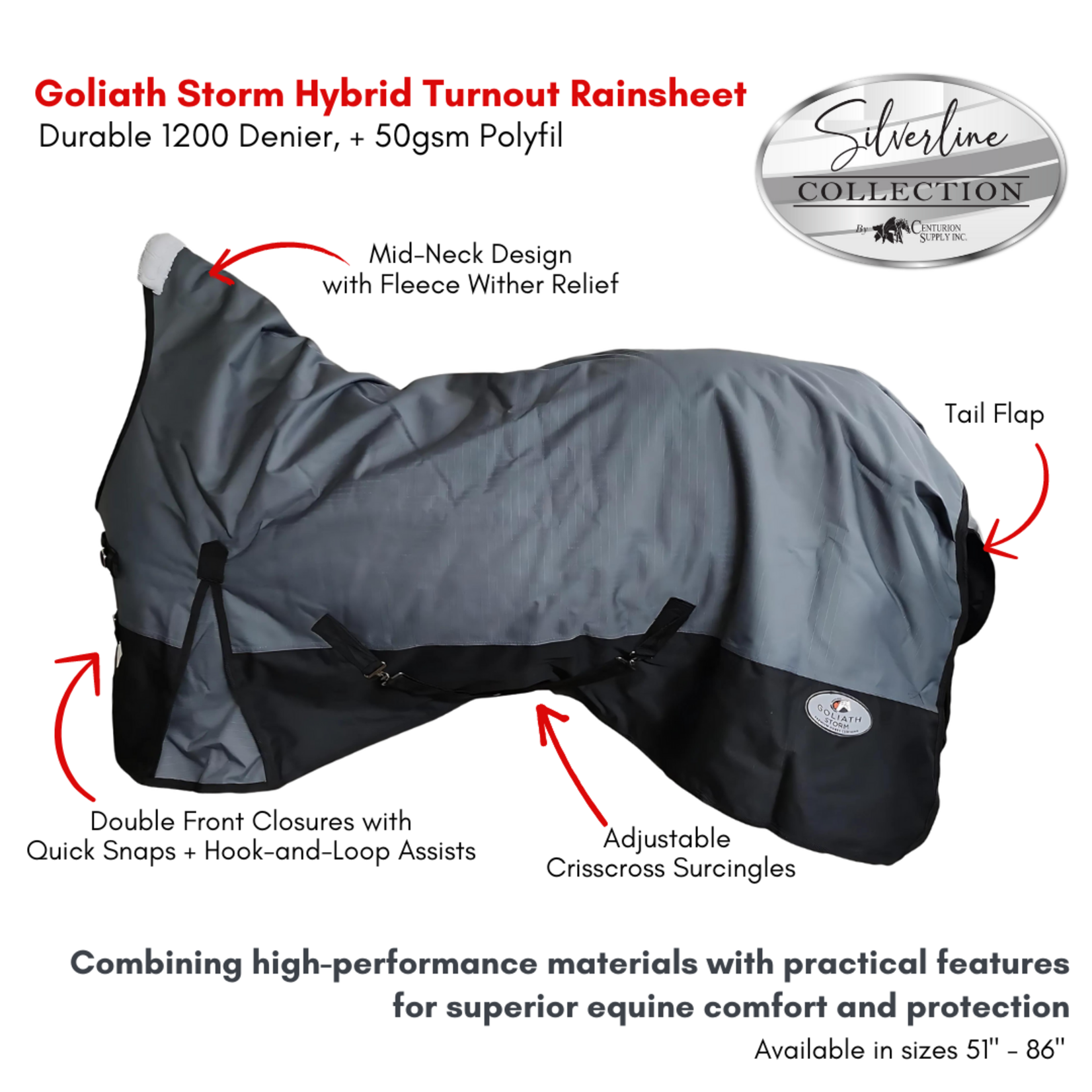 Canadian Saddlery Goliath Storm Pony 1200D, 50gsm Turnout