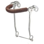 Western Rawhide Braided Leather Noseband Hackamore