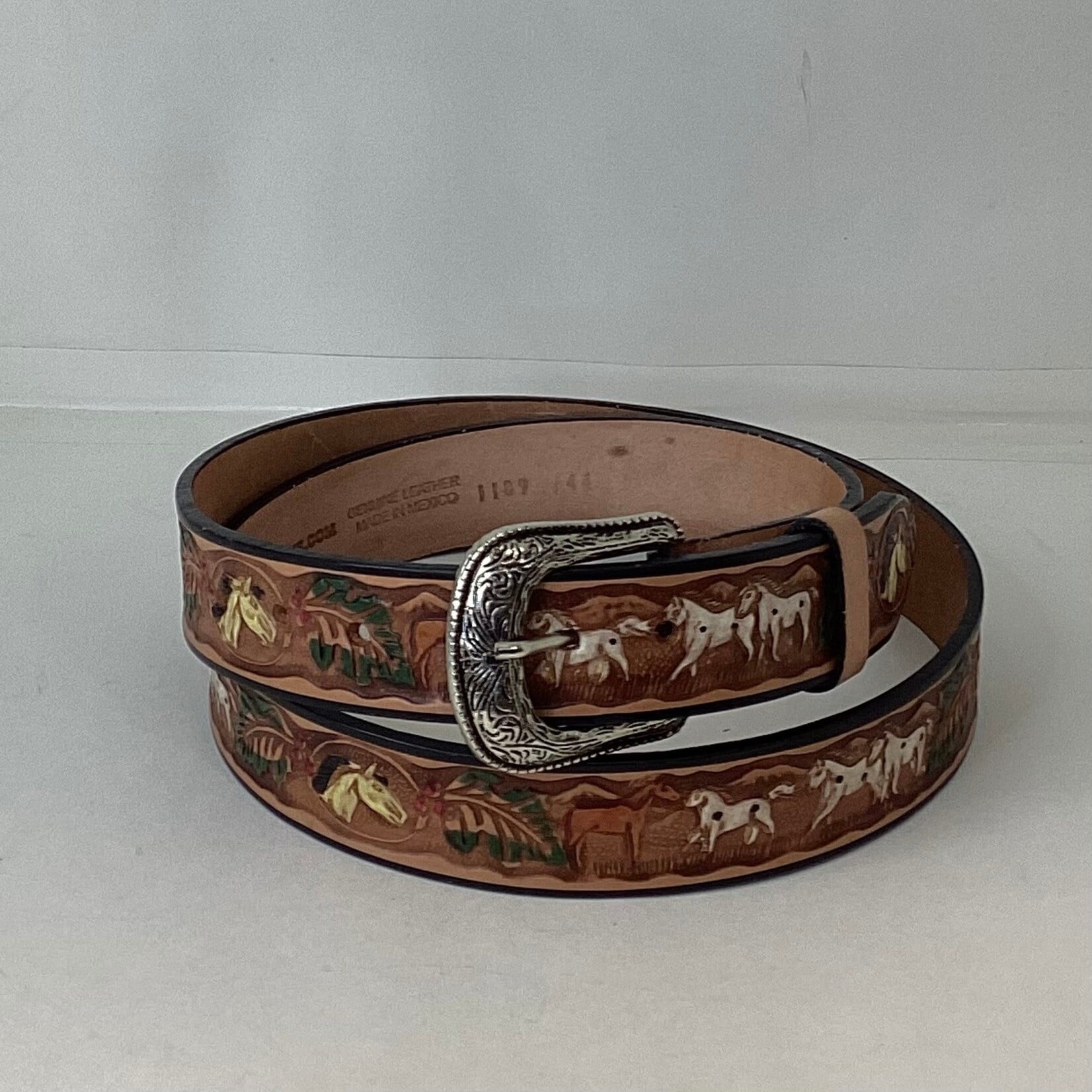 Modestone Decorated Leather Belt