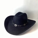 Modestone Faux Felt Hat With Concho Band