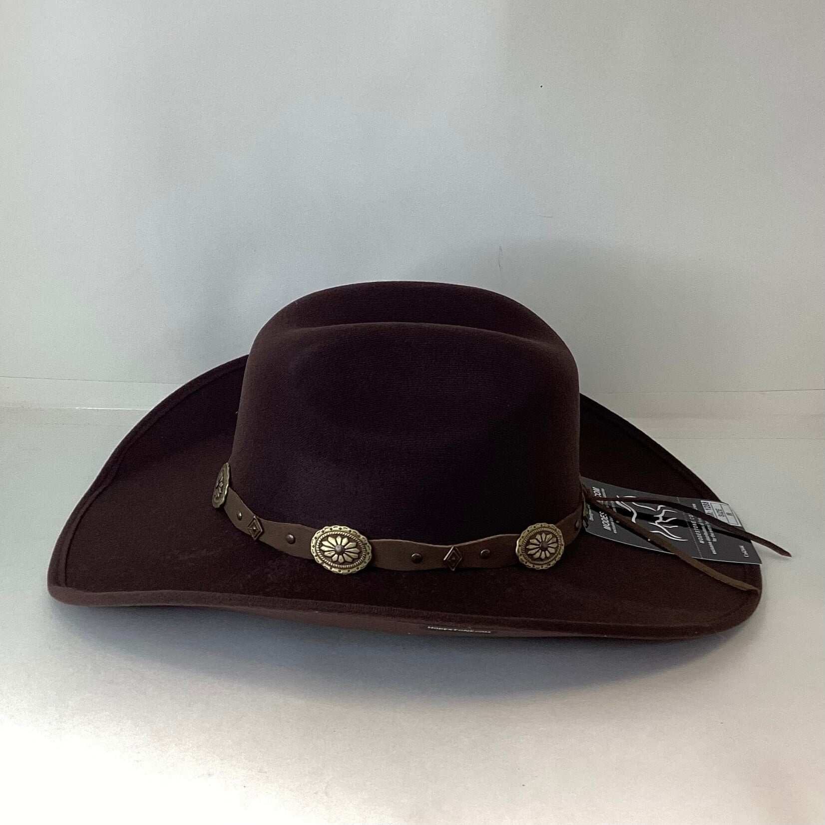 Modestone Faux Felt Hat With Concho Band