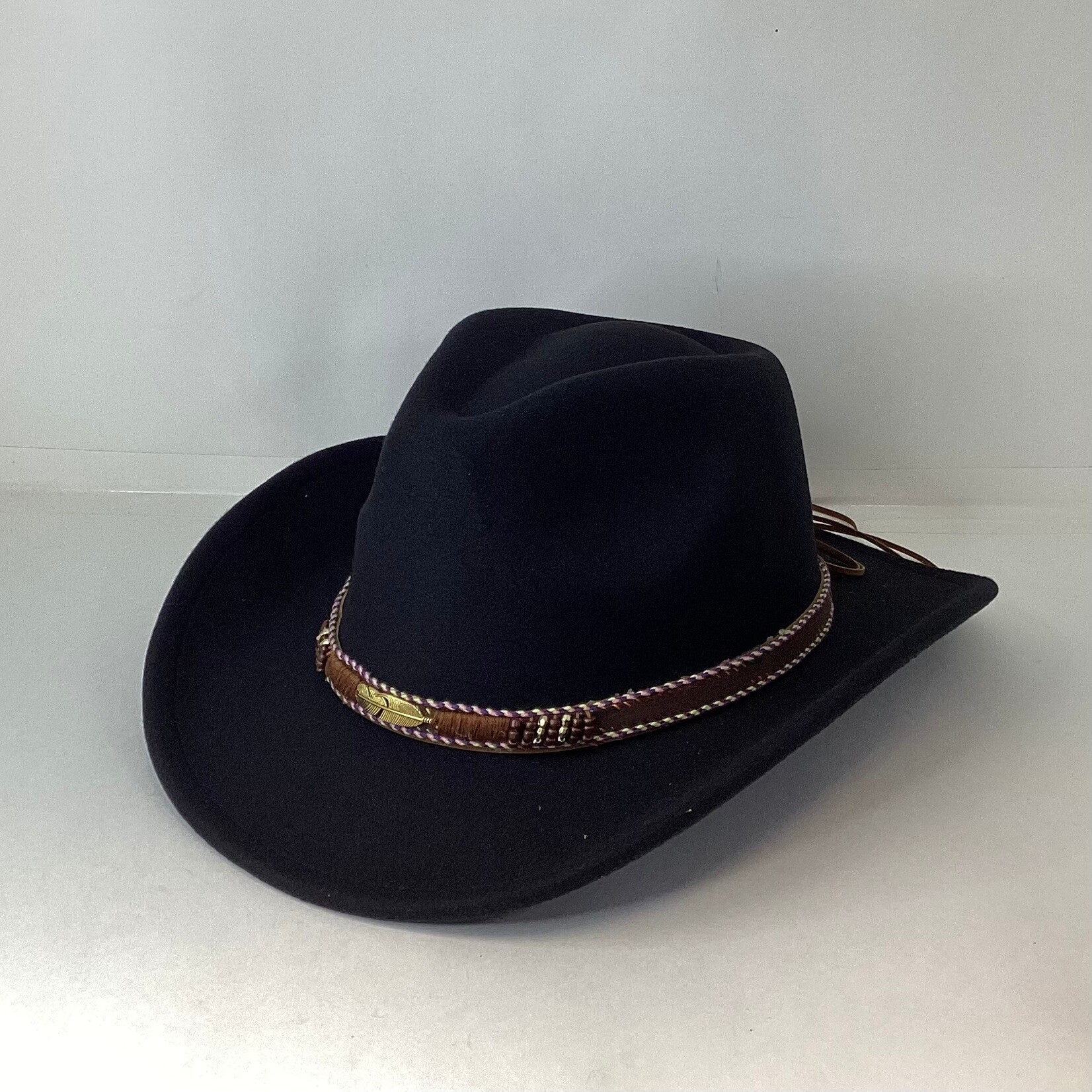 Modestone Faux Suede Akubra Crown Hat