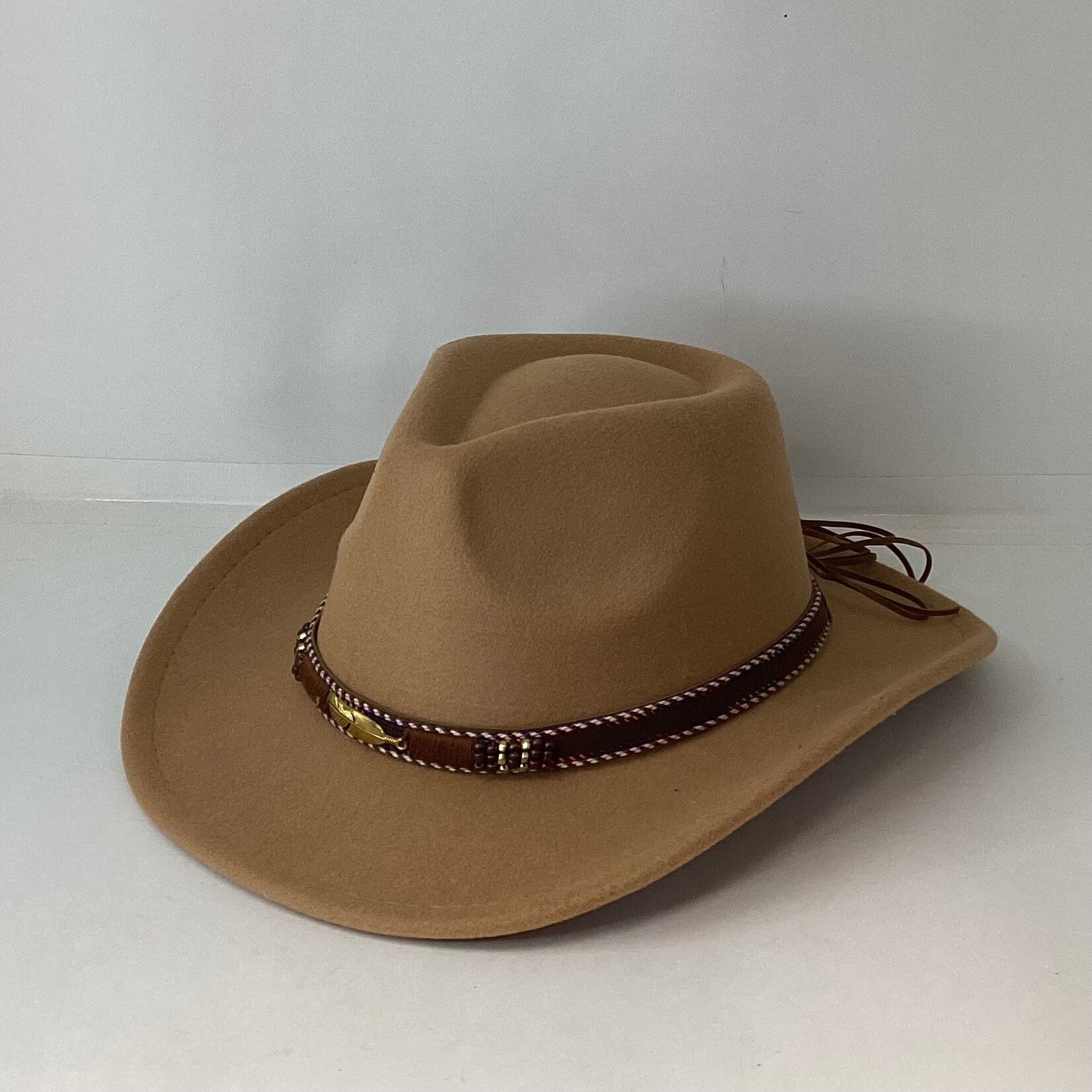 Modestone Faux Suede Akubra Crown Hat