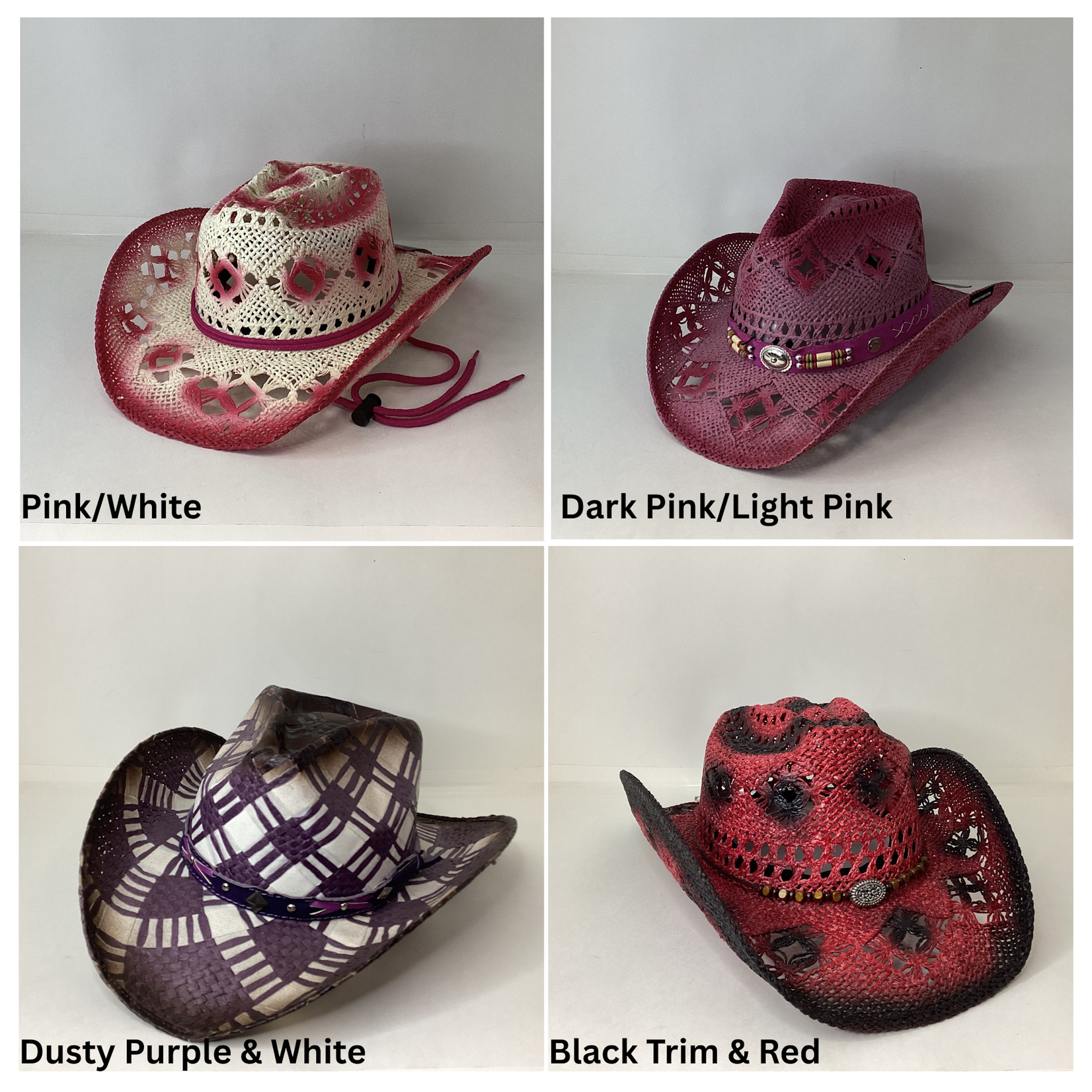 Modestone Straw Cowboy Hats