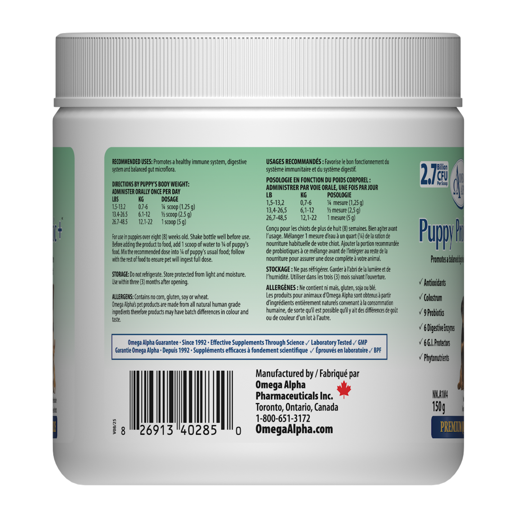 Omega Alpha Puppy Probiotic Plus
