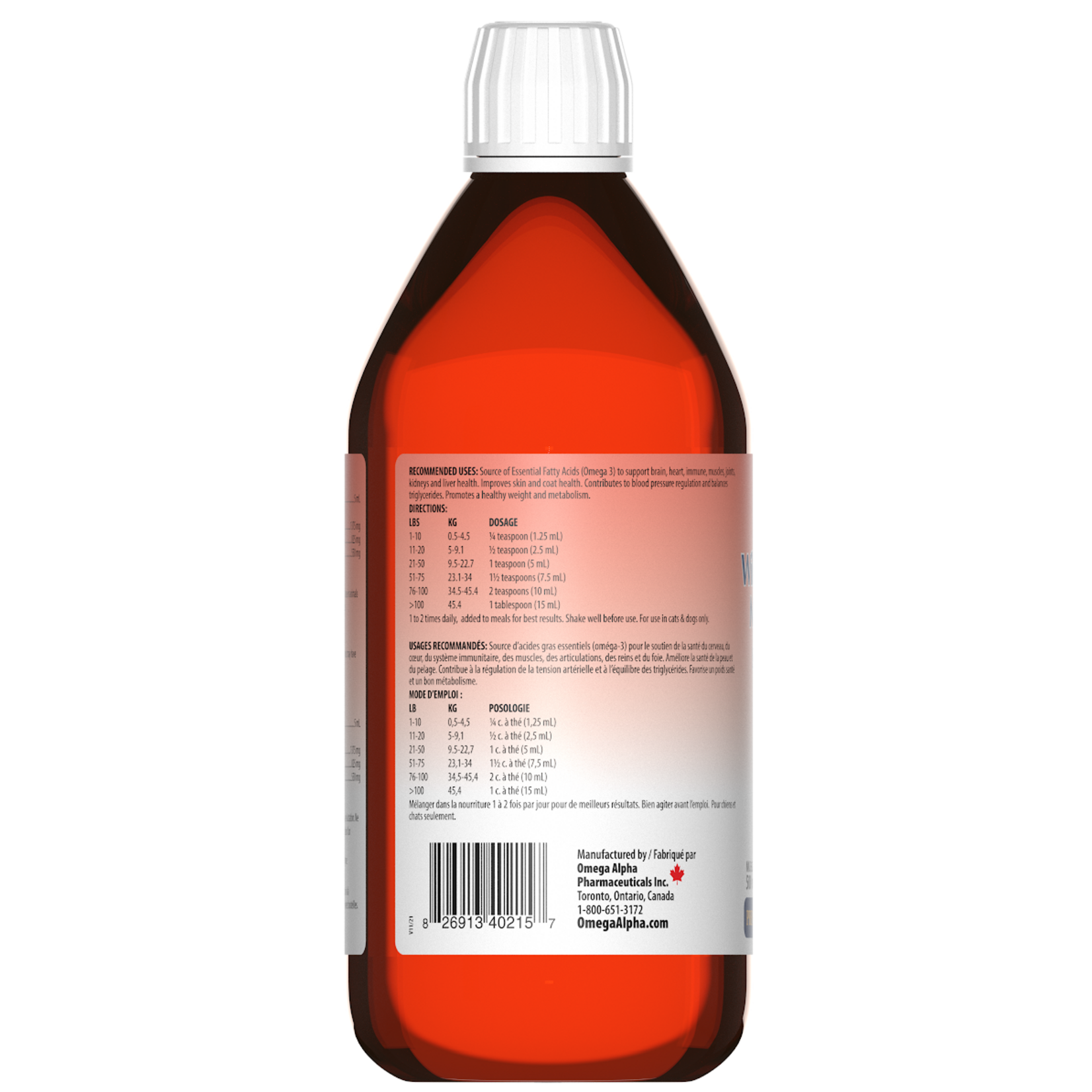 Omega Alpha Wild Salmon Oil Blend - 500ml