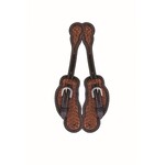 Jim Taylor Performance Diamond Series Two-Tone Scallop Spur Straps - Ladies