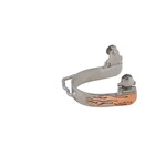 Metalab Brushed Stainless Steel Flame Bumper Spur - 3/4" Wide Band
