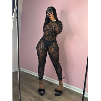 Backless Lace Jumpsuit 6699