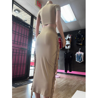 Fringes Long Skirt Set 4792