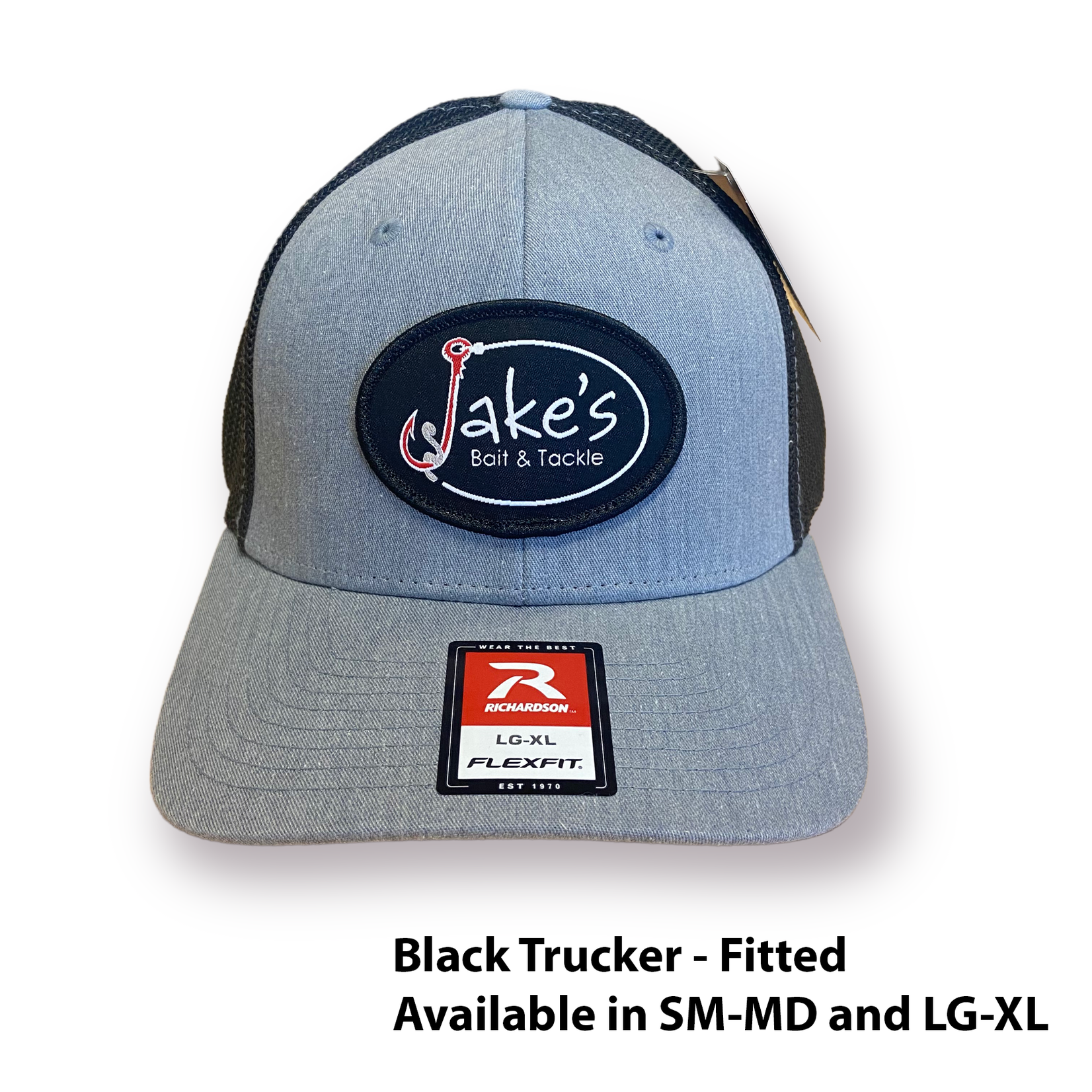 Jake's Bait Jake's Patch Black Oval Hat