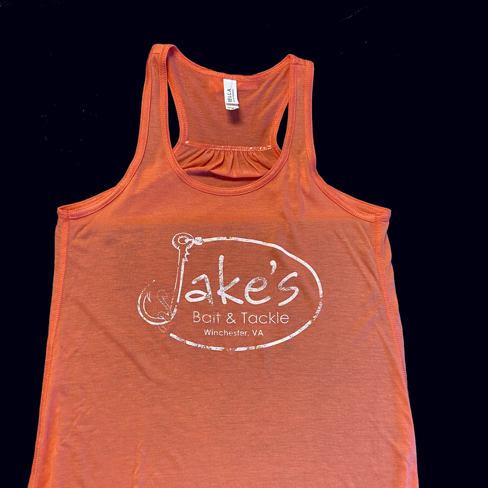 Jake's Bait Vintage Logo Design Tank - Ladies