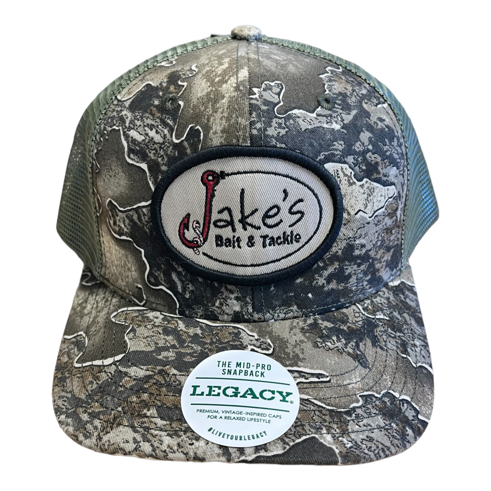 Jake's Bait Legacy Melange Mid-Pro Snapback Hat