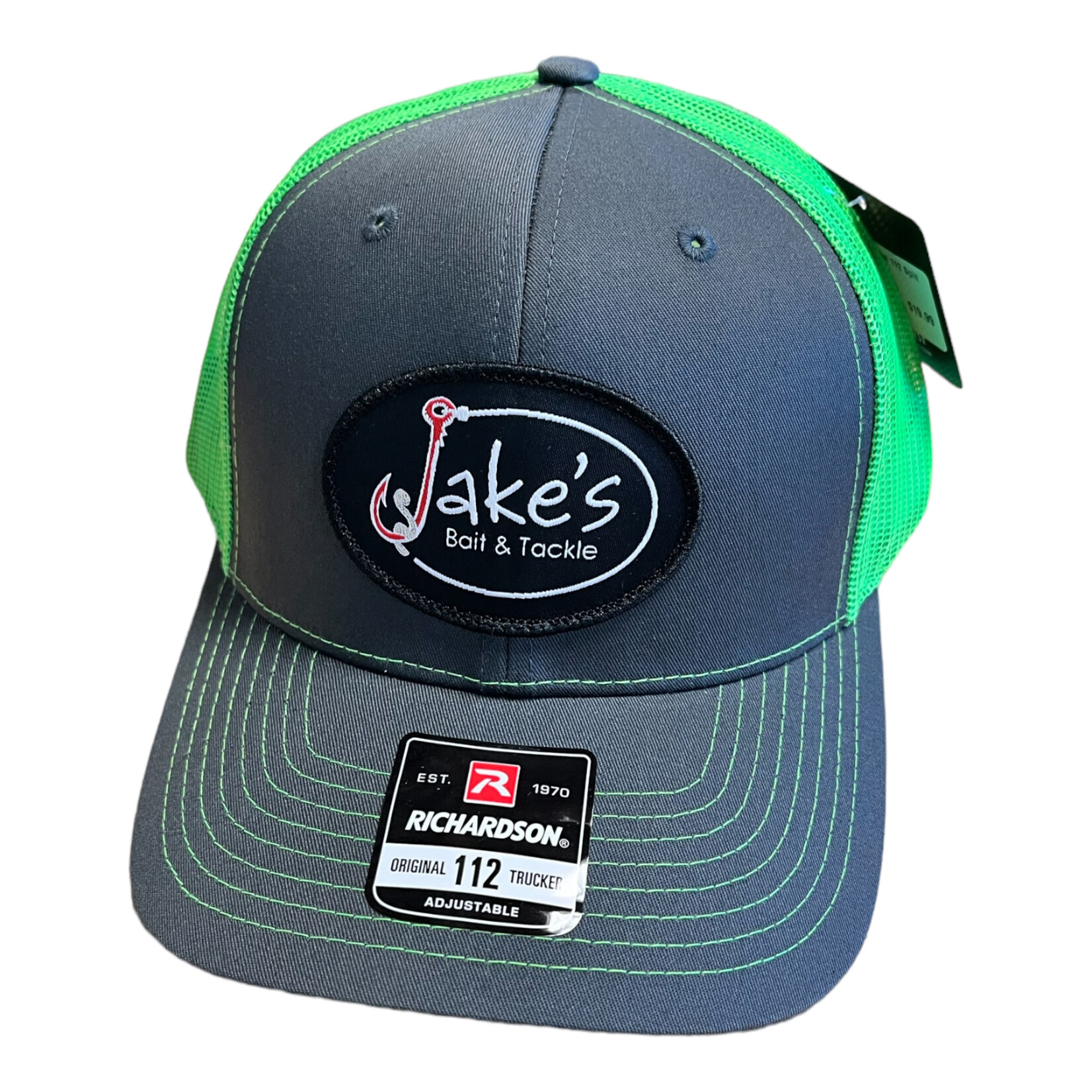 Jake's Bait Jake's Patch Black Oval Hat