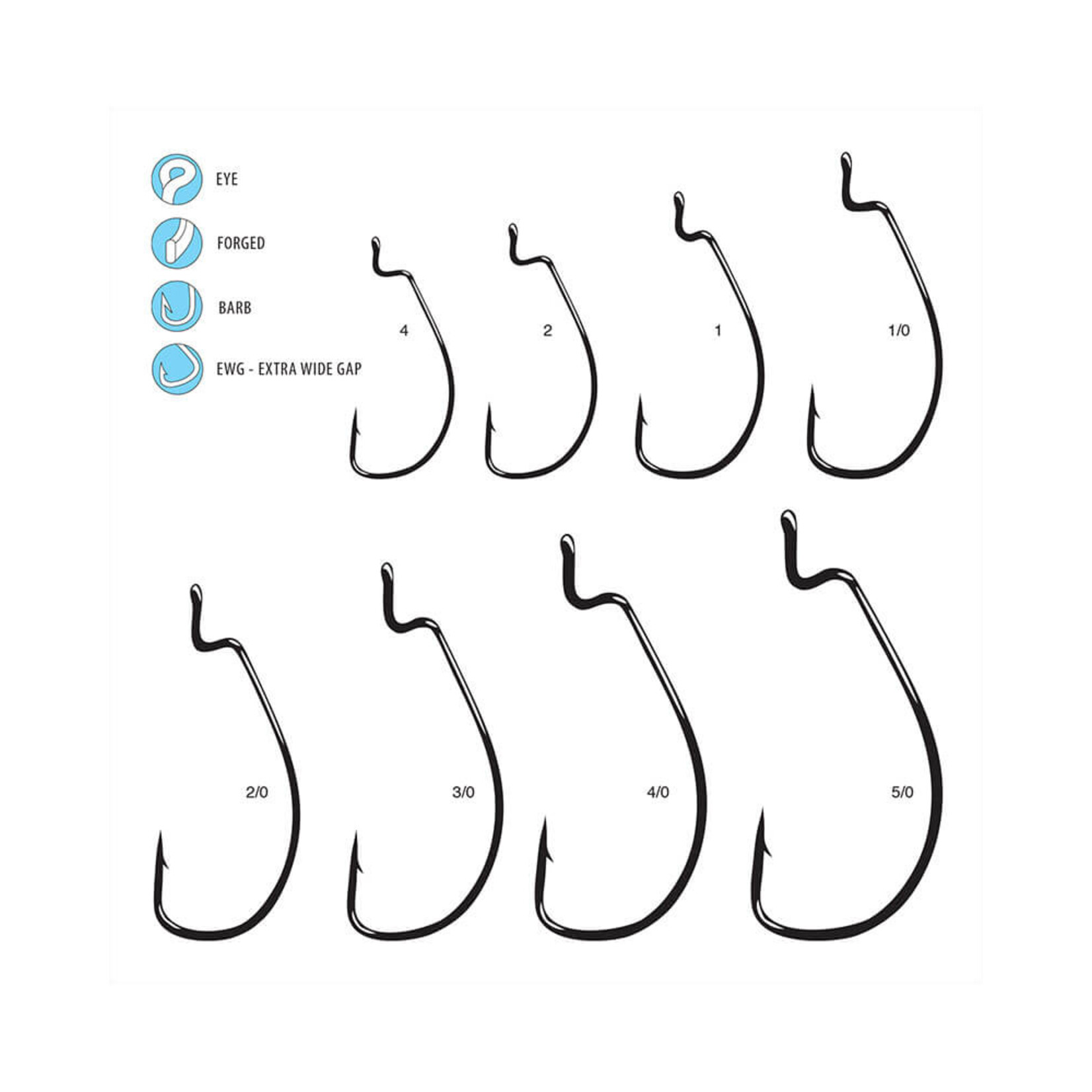 Gamakatsu EWG Worm Hook Red