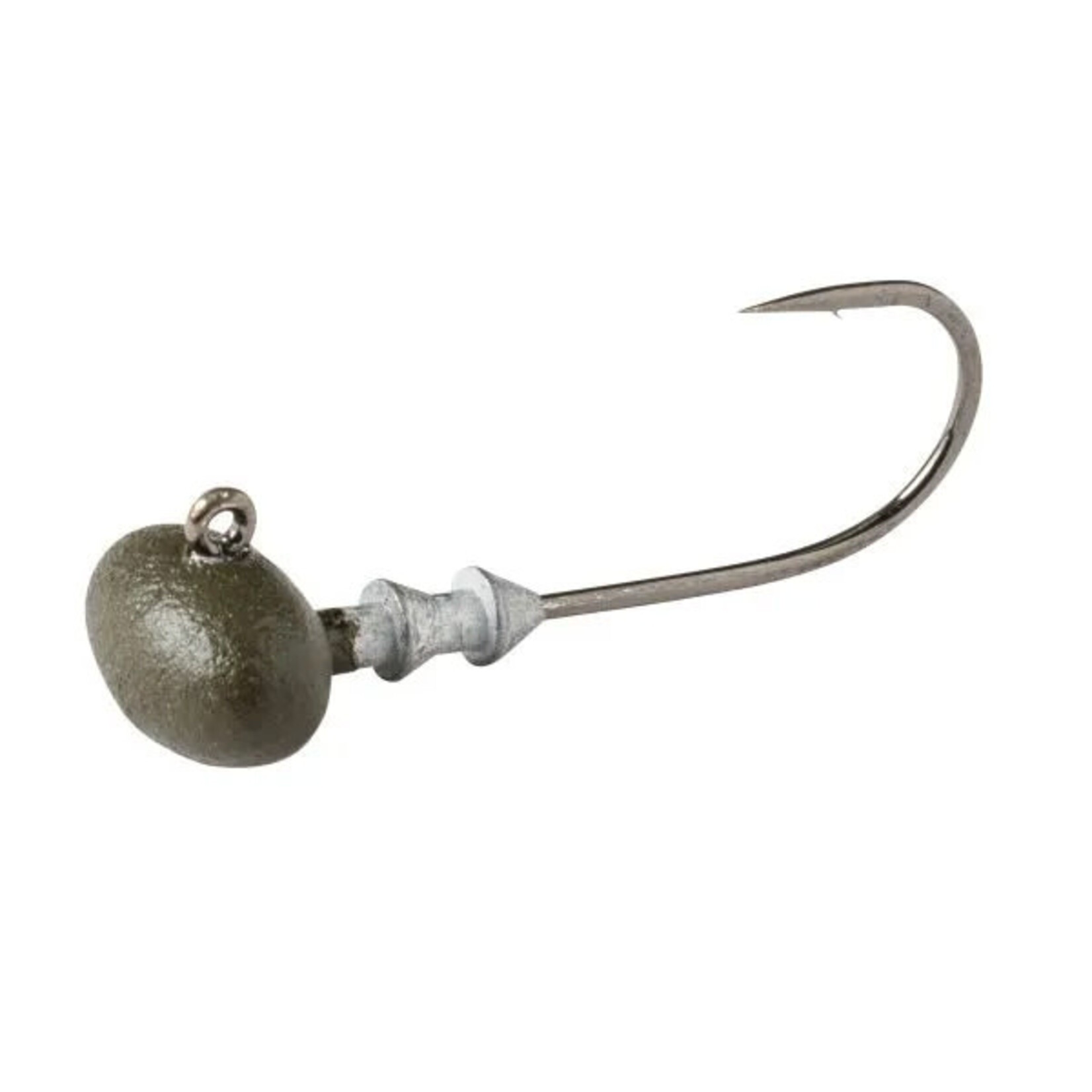 Great Lakes Finesse Stealth Football Jig Matte Green Pumpkin