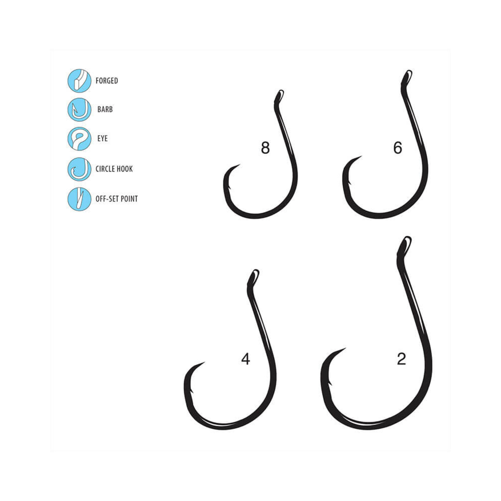 Gamakatsu Octopus Hook  (Offset-Point) Black