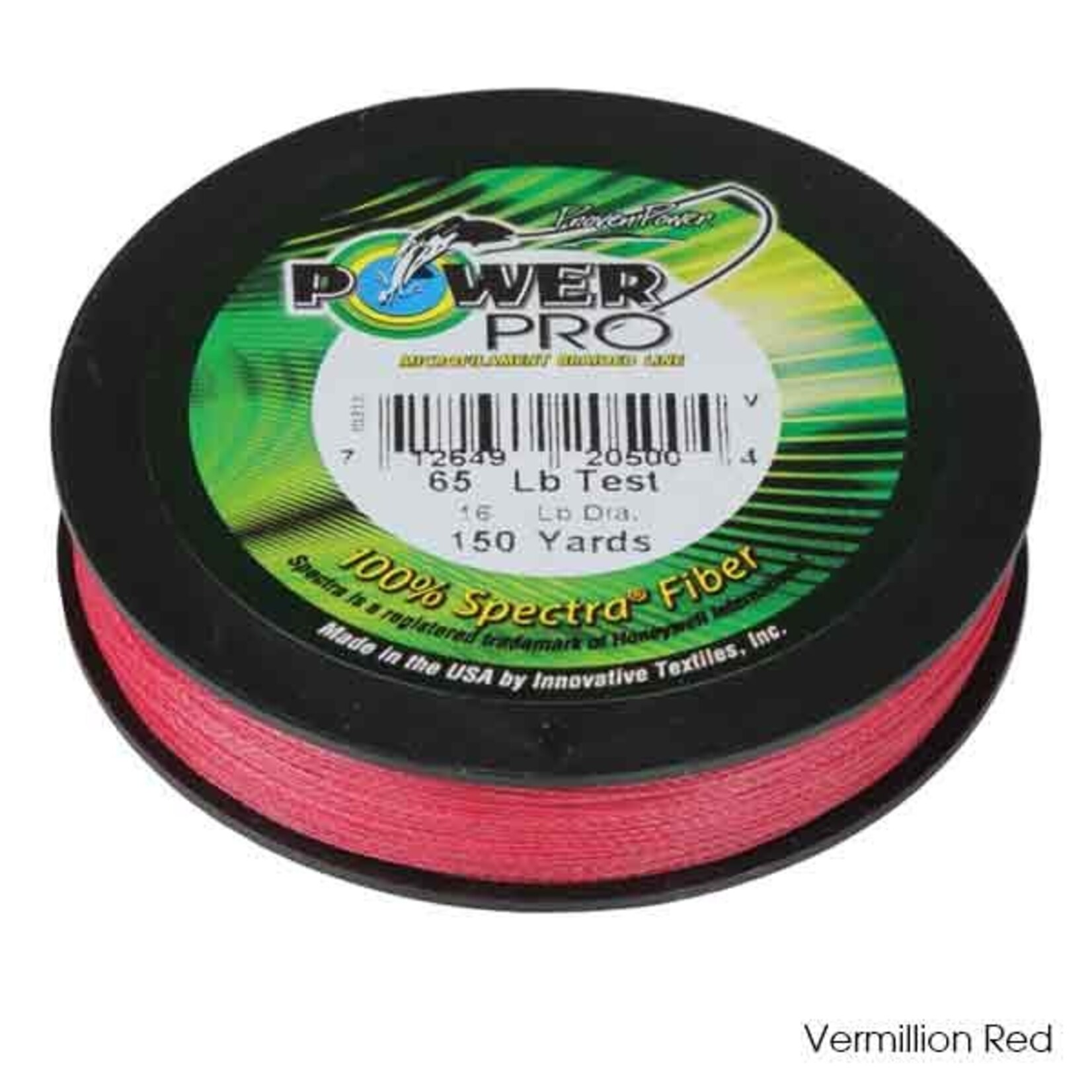 Power Pro Braided Spectra Vermillion Red