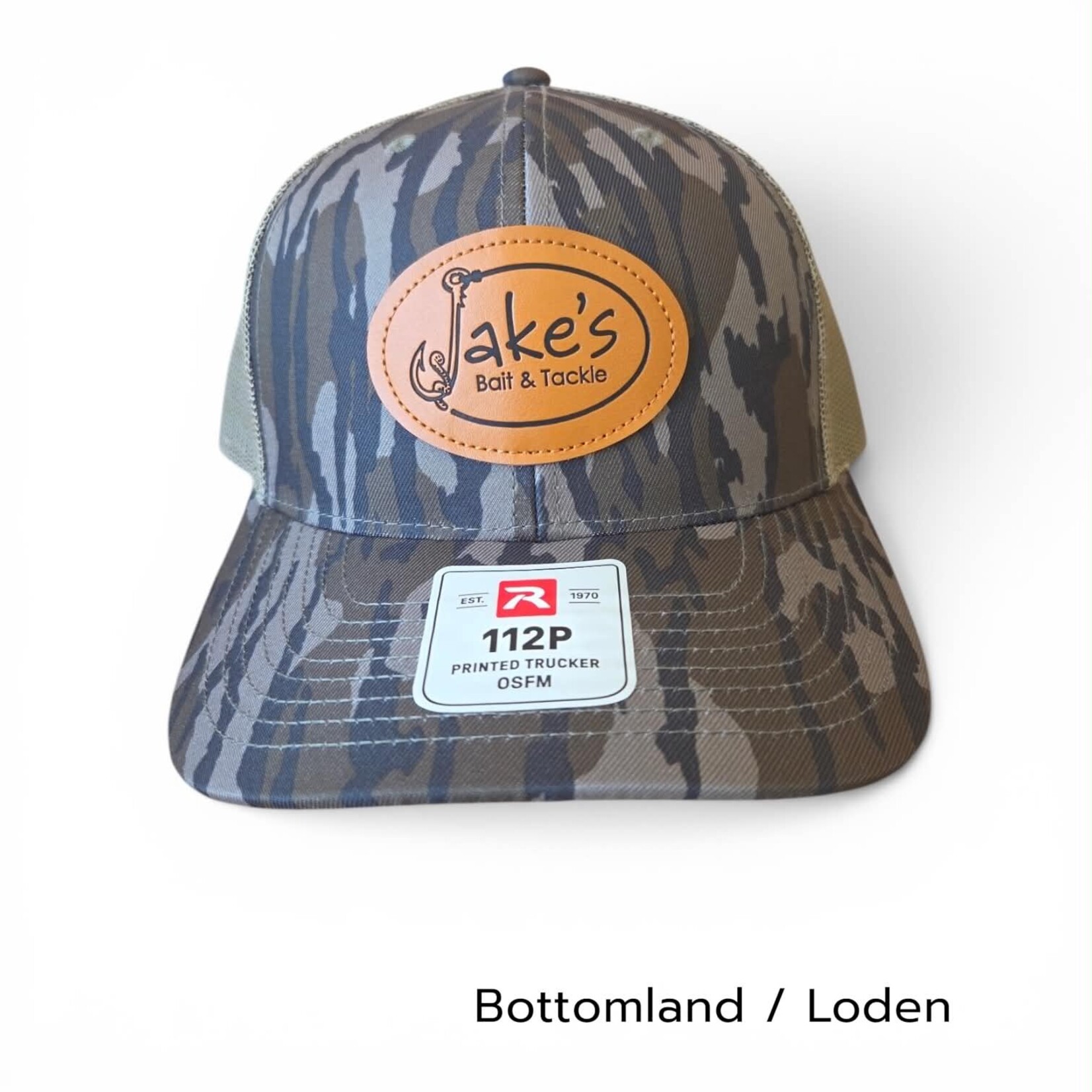 Jake's Bait Jake's Oval Leather Patch Hat (Richardson)