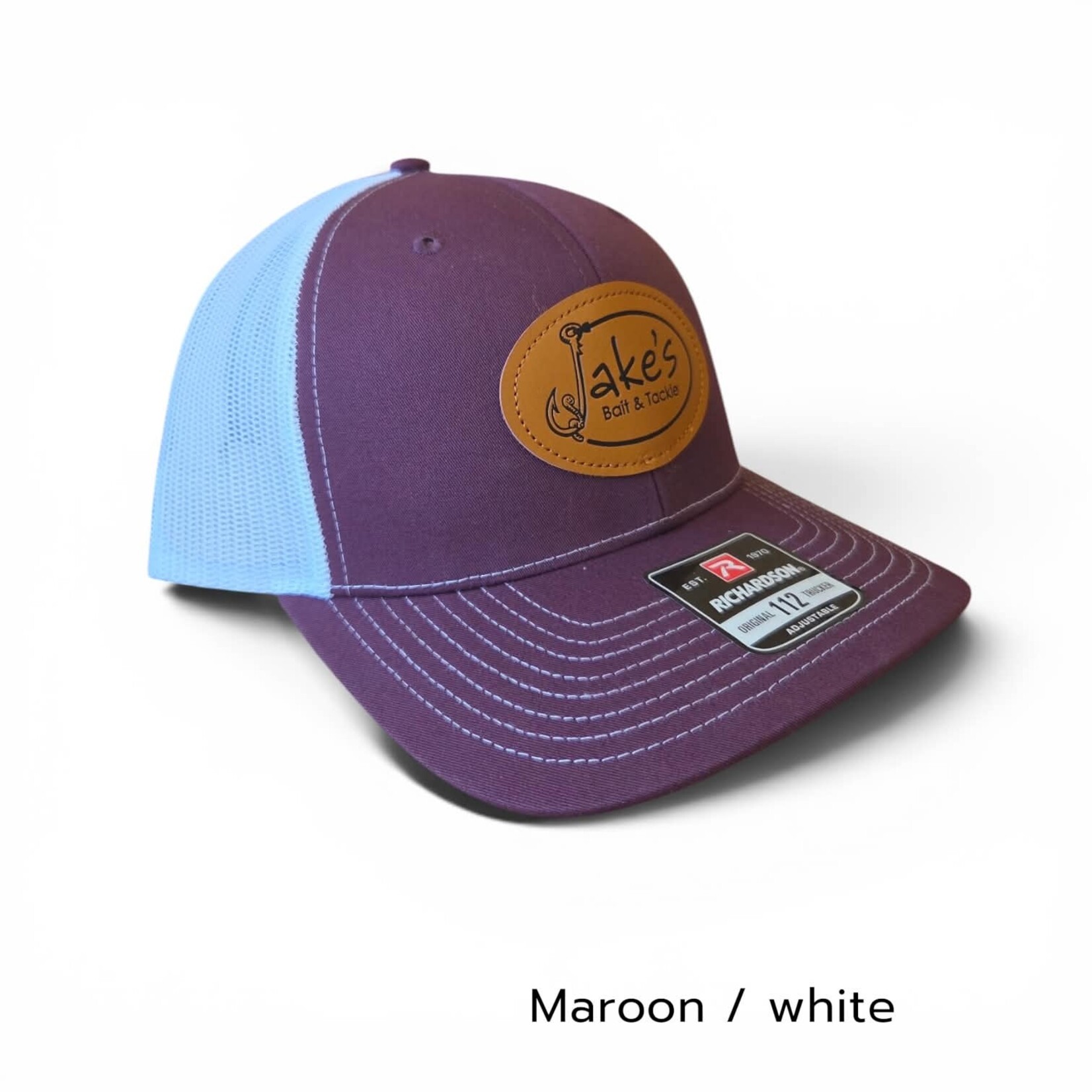 Jake's Bait Jake's Oval Leather Patch Hat (Richardson)