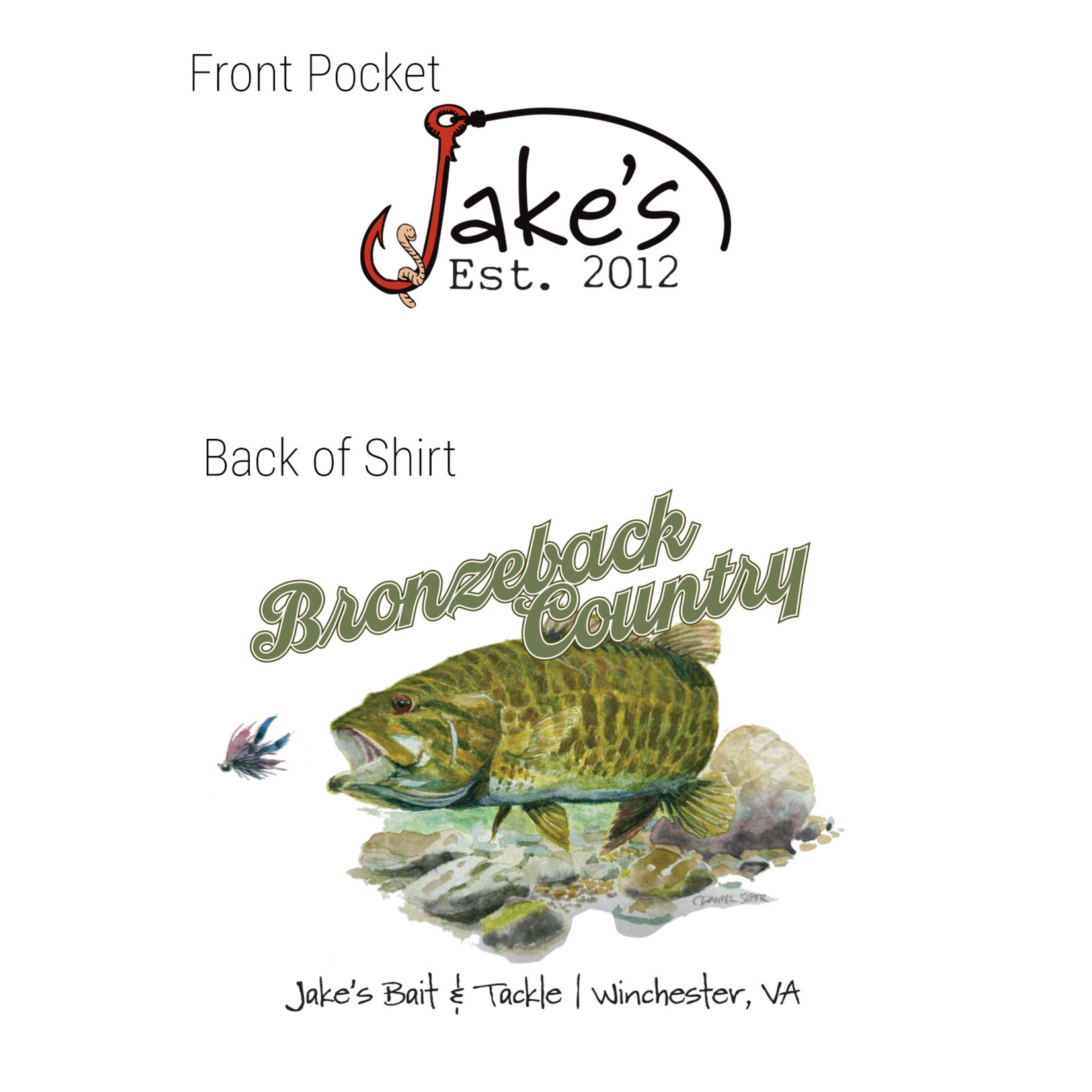 Jake's Bait Bronzeback Country Shirt Sand (64000)