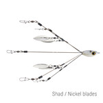 Picasso School-E-Rig Junior Bait Ball Shad #3 Willow Blade Nickel w/ Eye