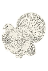 Hester & Cook Die Cut Placemats Coloring Turkey