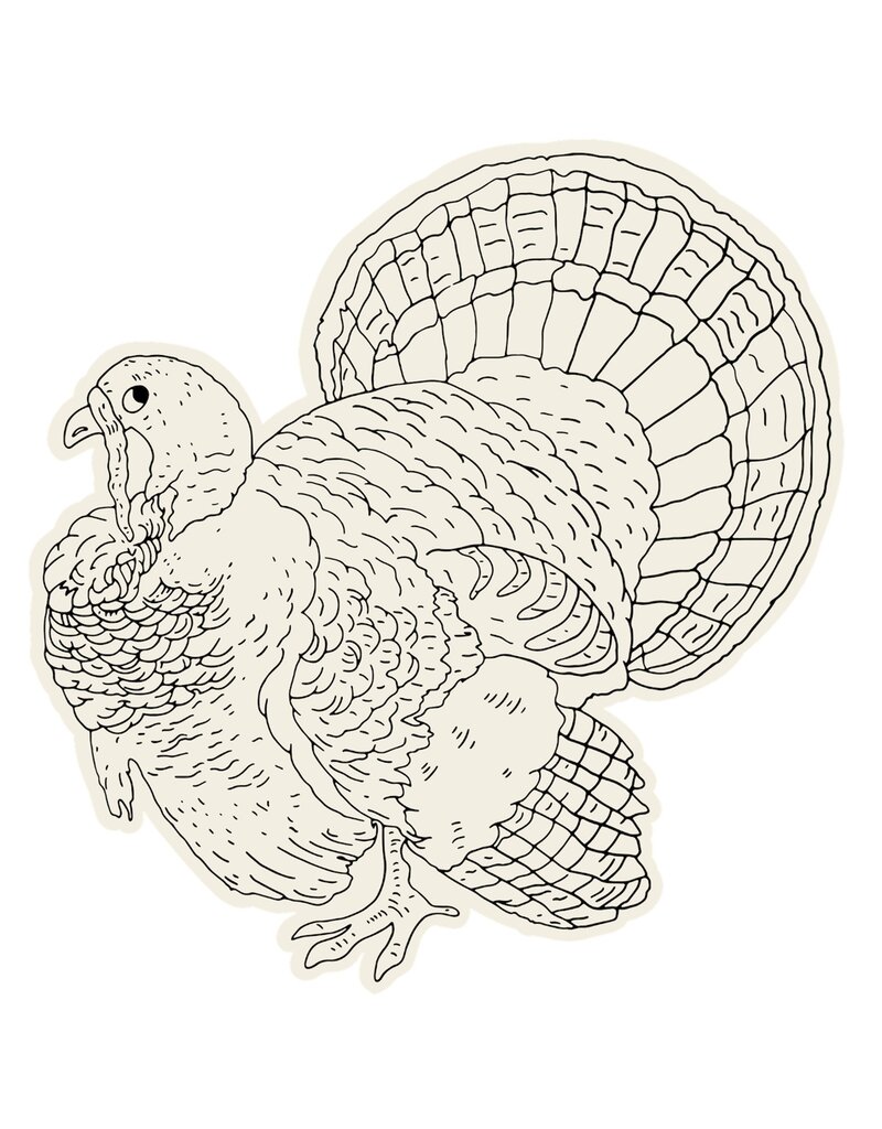 Hester & Cook Die Cut Placemats Coloring Turkey